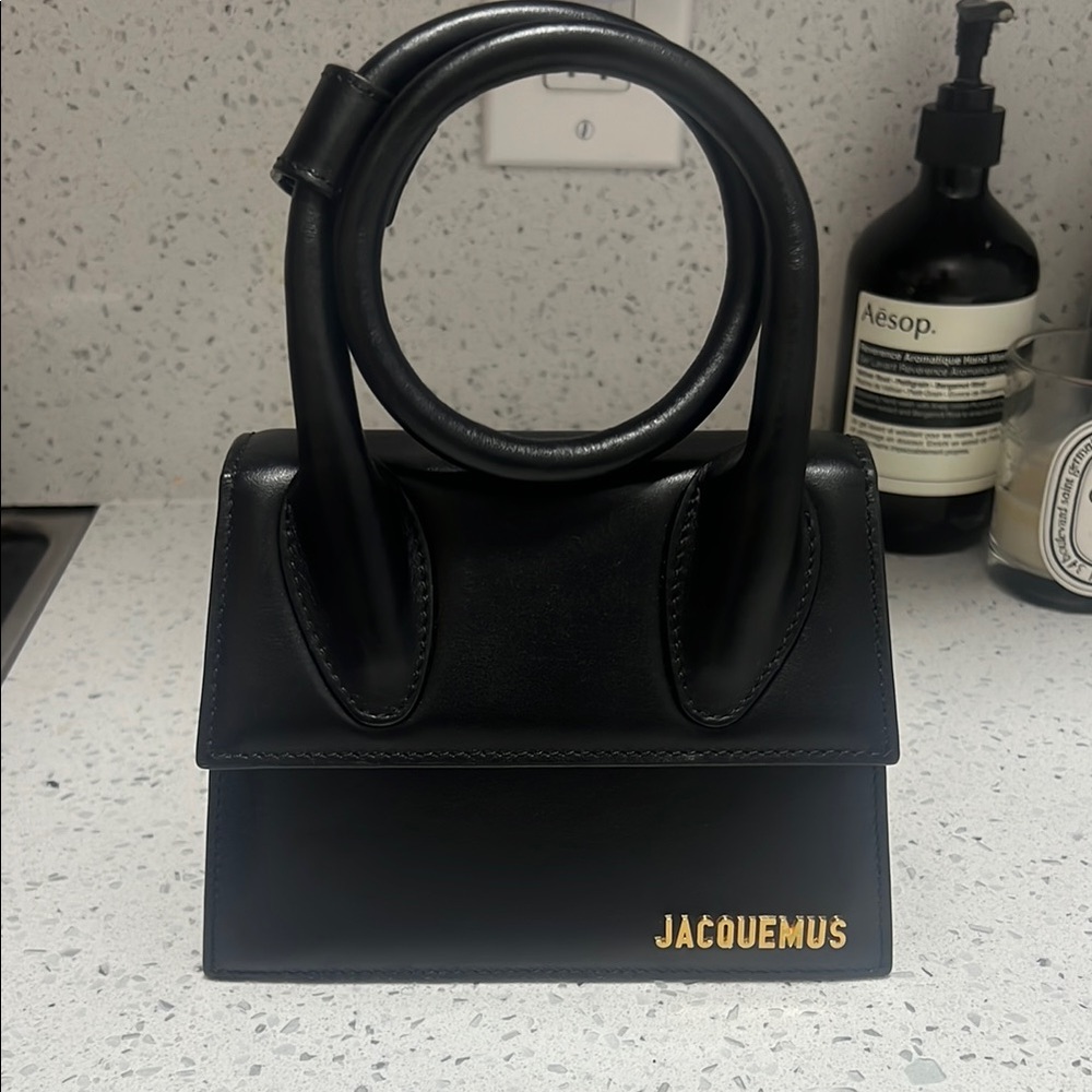 Jacquemus Black Leather Bag